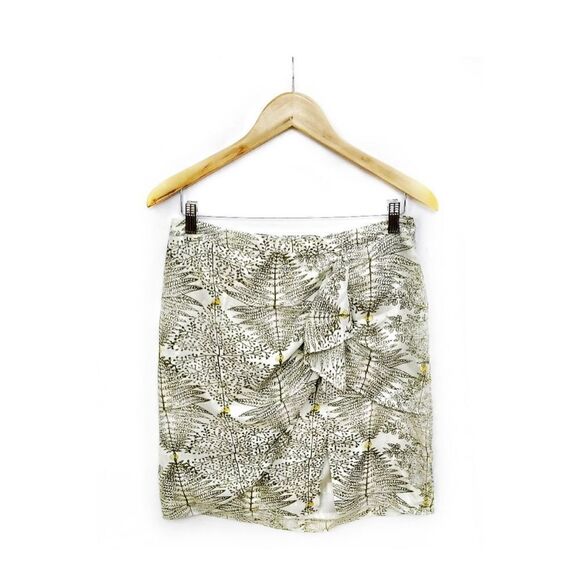 MCGINN FERN PRINT WATERFALL FRONT SKIRT SIZE 6 - Picture 2 of 6